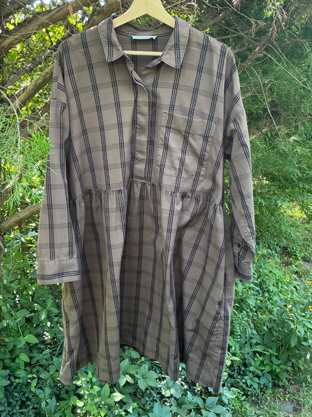 Everlane The Field Dress Brown XL